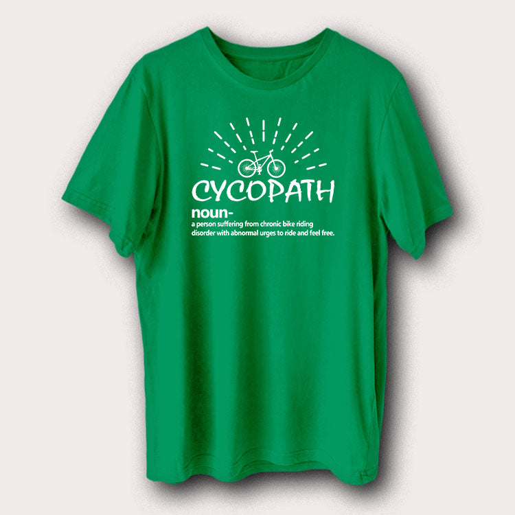 Cycopath Noun Bicycle Cycling Men's T-Shirt
