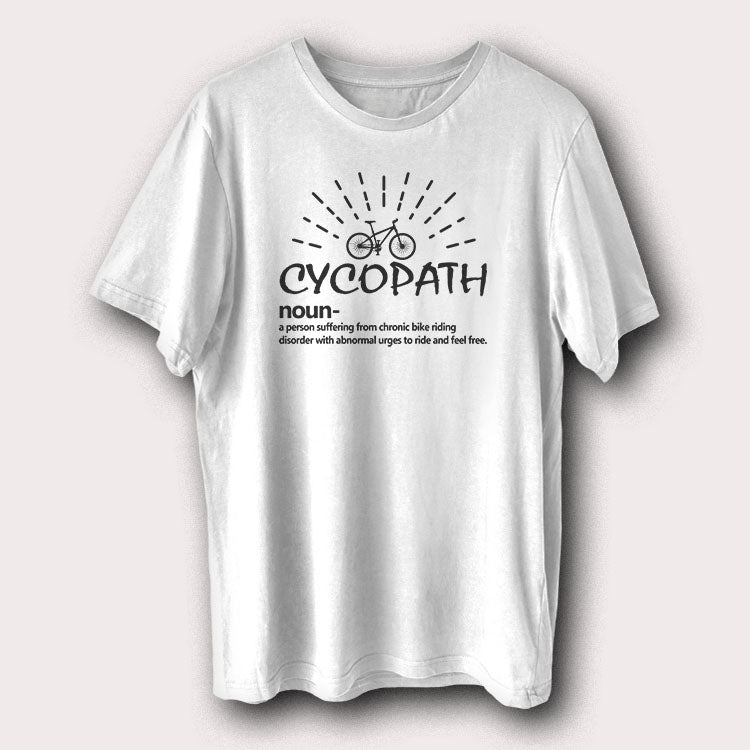 Cycopath Noun Bicycle Cycling Men's T-Shirt