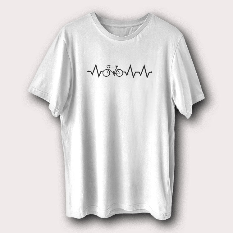 Bike Heartbeat Pulse Bicycle Cycling Men's T-Shirt