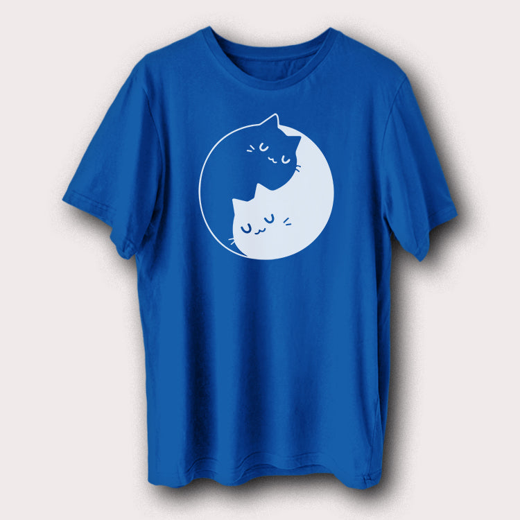 Yin Yang Symbol Cats Pet Animal Men's T-Shirt