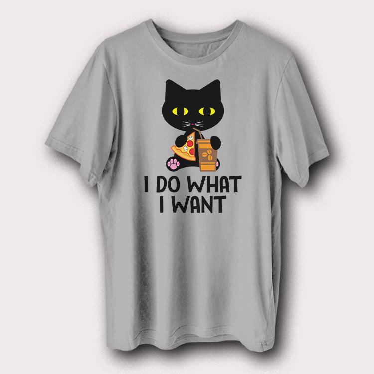 I Do What I Want Motivational Quote Pet Cat Men's T-Shirt