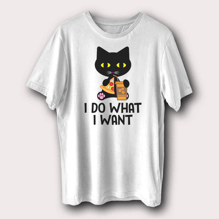 I Do What I Want Motivational Quote Pet Cat Men's T-Shirt