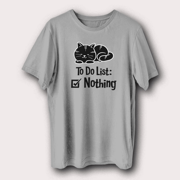 To Do List: Nothing Lazy Cat Pet Animal Men's T-Shirt