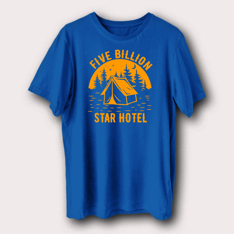Five Billion Star Hotel Camping Outdoor Travel Men's T-Shirt