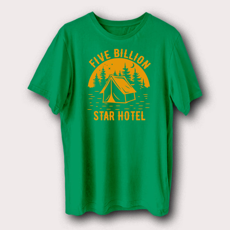 Five Billion Star Hotel Camping Outdoor Travel Men's T-Shirt