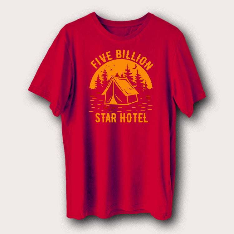 Five Billion Star Hotel Camping Outdoor Travel Men's T-Shirt