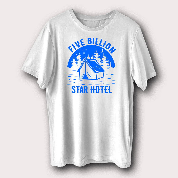 Five Billion Star Hotel Camping Outdoor Travel Men's T-Shirt