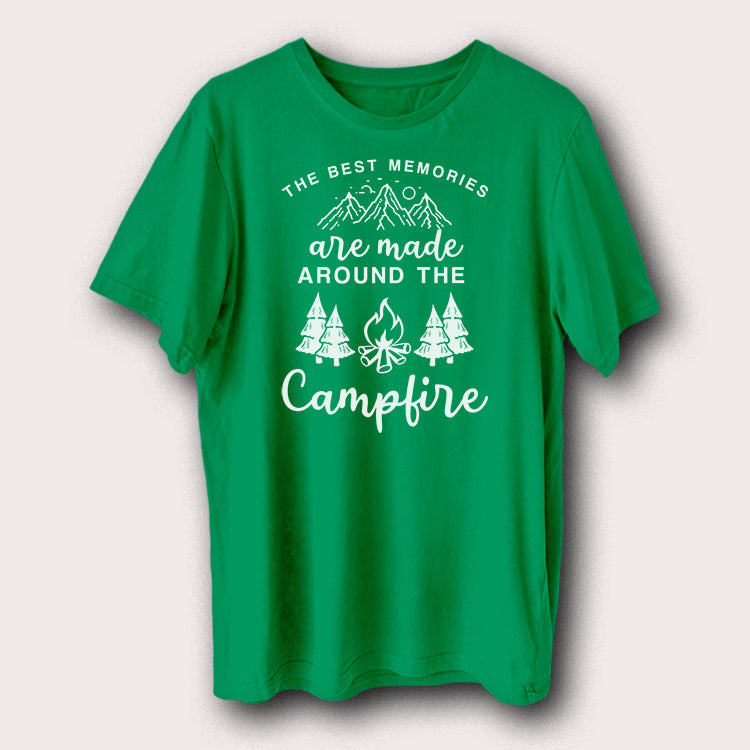 Memories Are Made Around Campfire Outdoor Camping Travel Men's T-Shirt