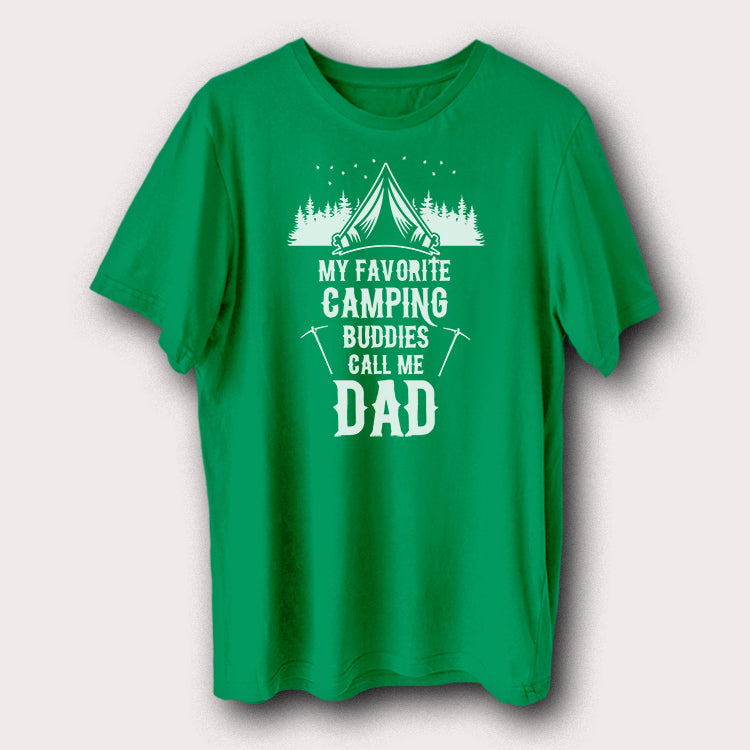 My Favourite Camping Buddies Call Me Dad Outdoor Travel Men's T-Shirt