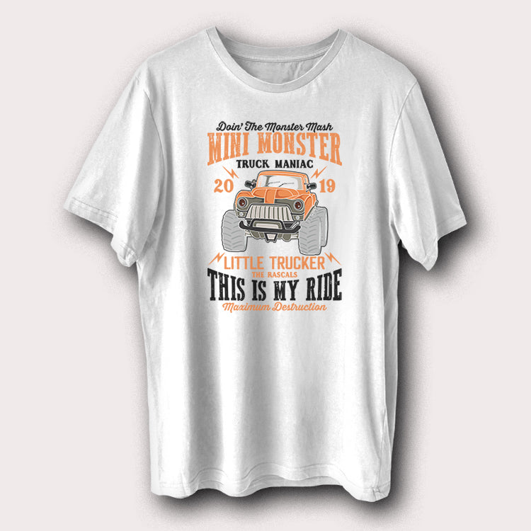 Mini Monster Truck Maniac 2019 This Is My Ride Men's T-Shirt