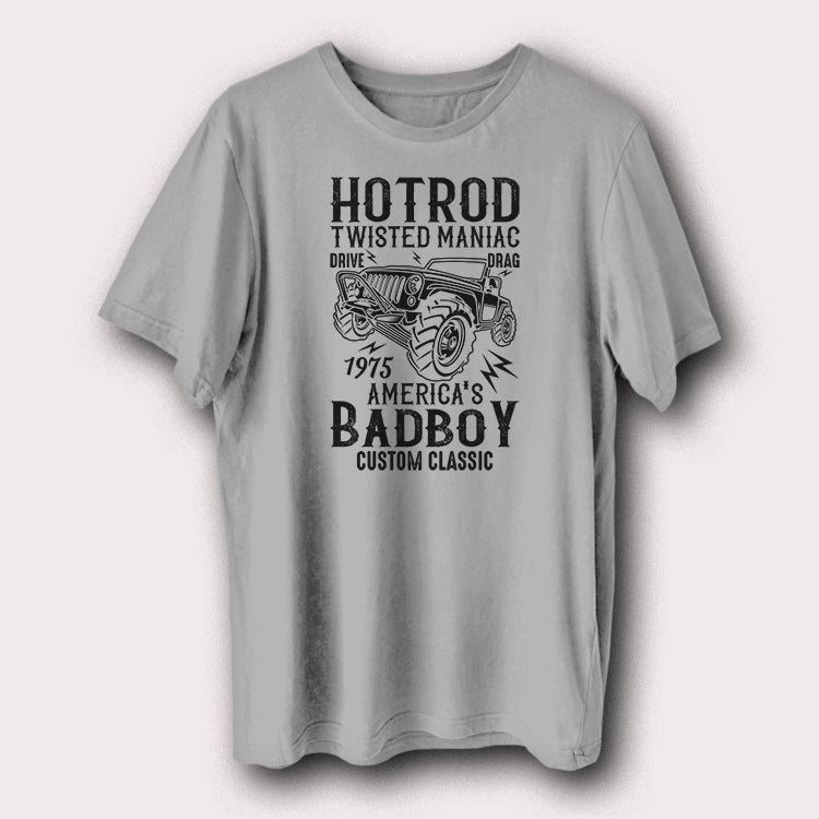Hotrod Twisted Maniac 1975 America's Badboy Jeep Men's T-Shirt