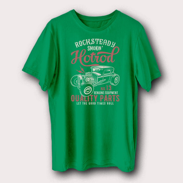 Rocksteady Smokin Hotrod Quality Parts Classic Car Men's T-Shirt