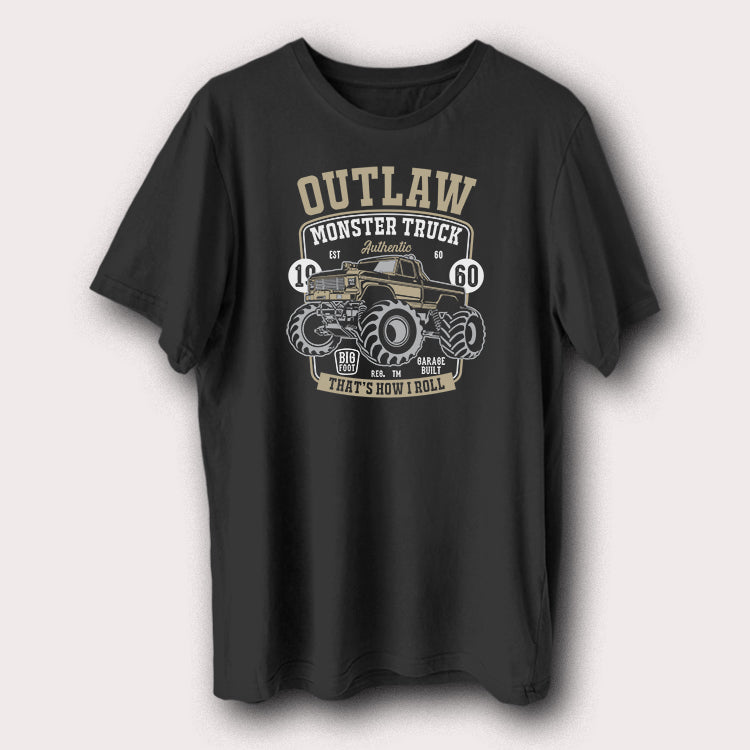 Outlaw Monster Truck 1960 That's How I Roll Men's T-Shirt
