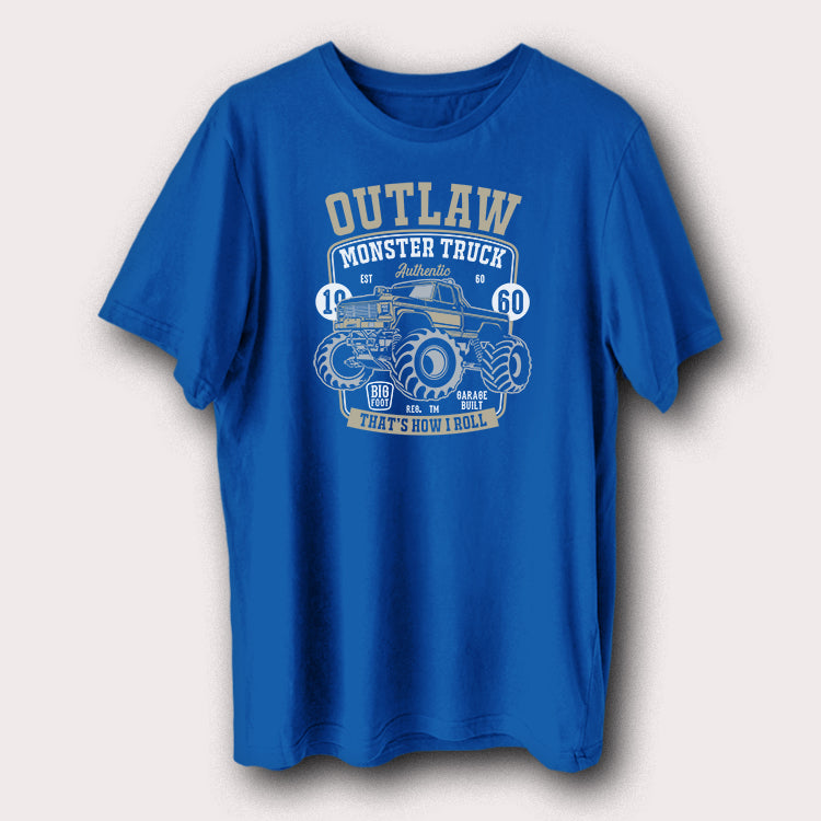 Outlaw Monster Truck 1960 That's How I Roll Men's T-Shirt