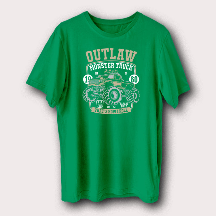 Outlaw Monster Truck 1960 That's How I Roll Men's T-Shirt