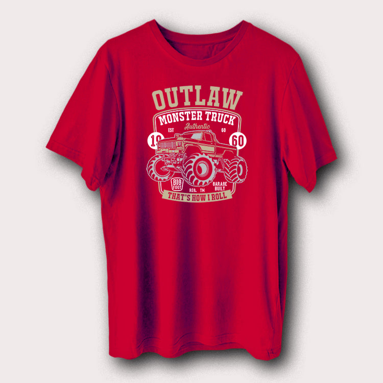 Outlaw Monster Truck 1960 That's How I Roll Men's T-Shirt