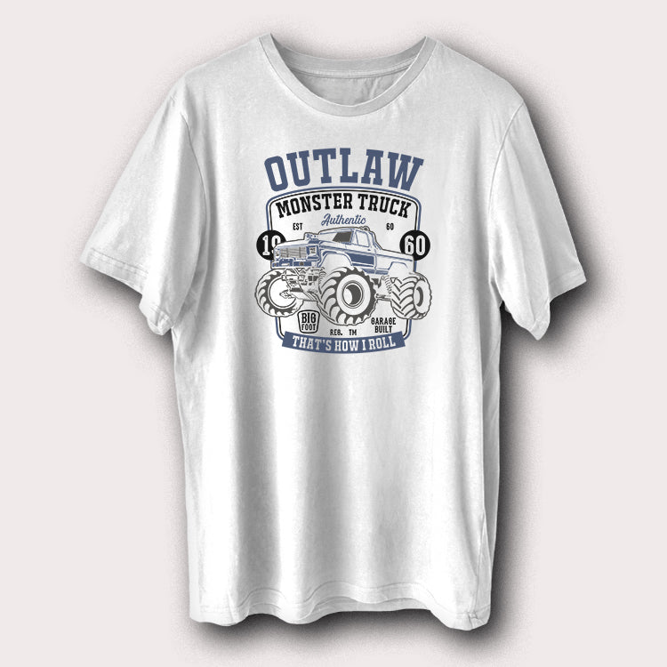 Outlaw Monster Truck 1960 That's How I Roll Men's T-Shirt
