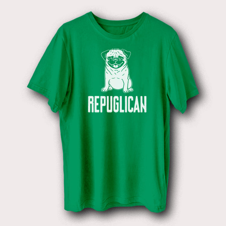 Repuglican Pug Dog Funny Pet Animal Men's T-Shirt