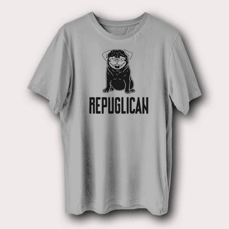 Repuglican Pug Dog Funny Pet Animal Men's T-Shirt