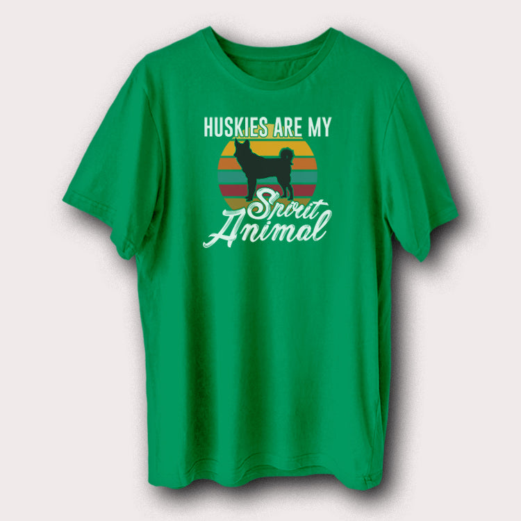 Huskies Are My Spirit Animal Pet Dog Men's T-Shirt