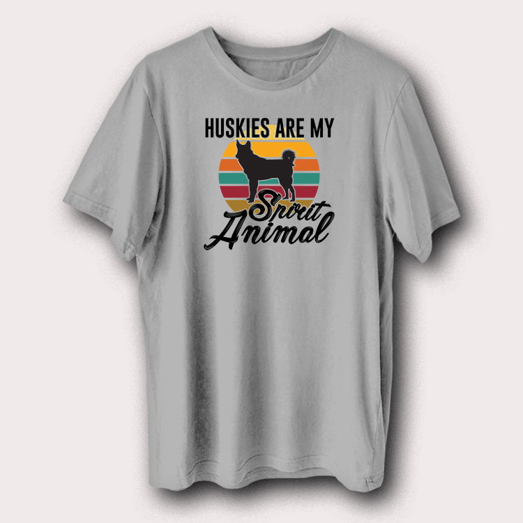 Huskies Are My Spirit Animal Pet Dog Men's T-Shirt