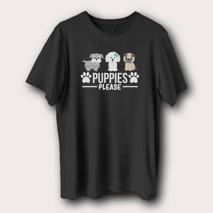 Puppies Please Cute Pet Animal Dog Men's T-Shirt