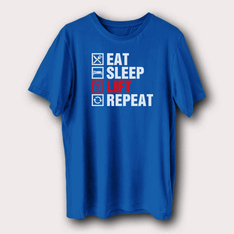 Eat Sleep Lift Repeat Gym Bodybuilding Men's T-Shirt