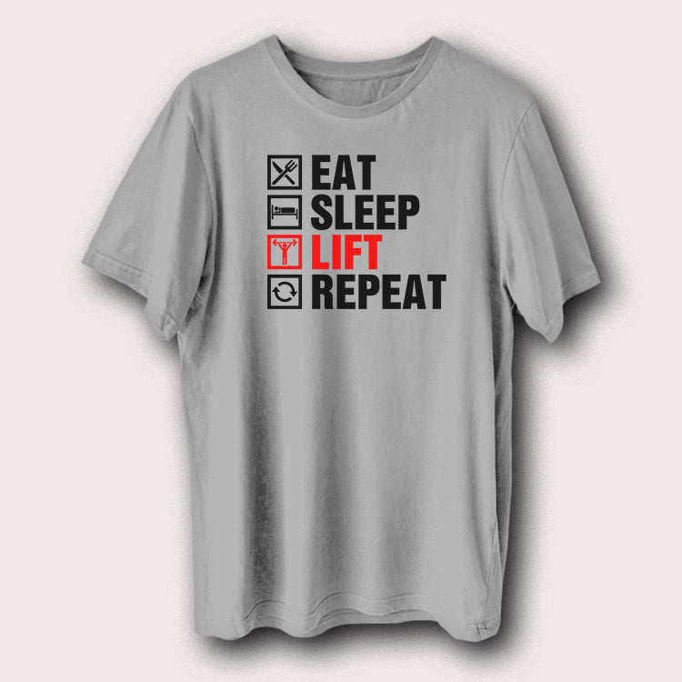 Eat Sleep Lift Repeat Gym Bodybuilding Men's T-Shirt