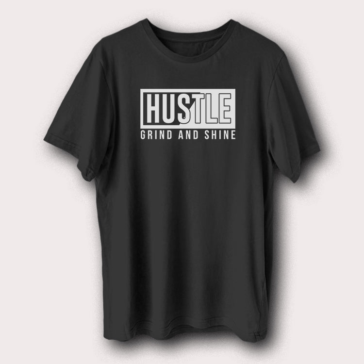 Hustle Grind And Shine Motivational Quote Men's T-Shirt