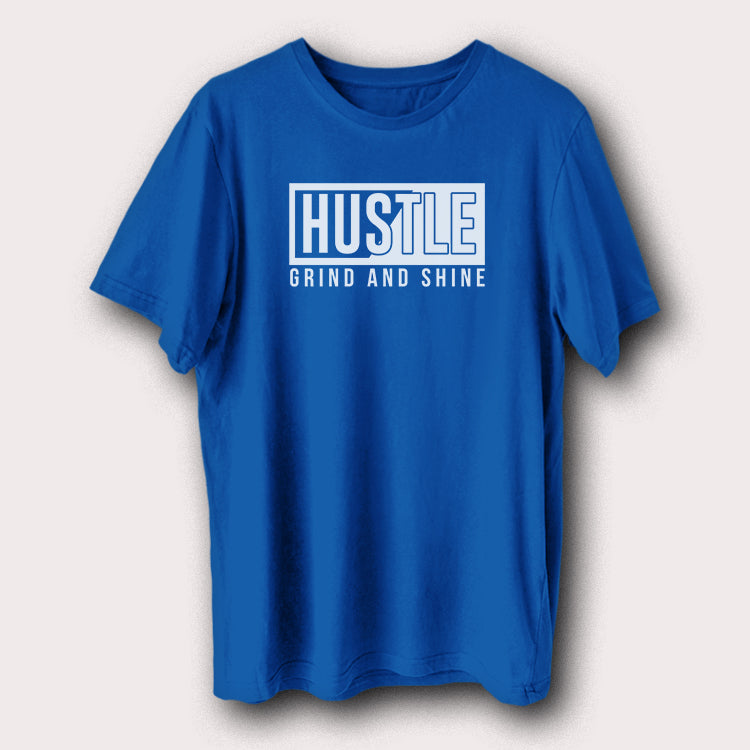 Hustle Grind And Shine Motivational Quote Men's T-Shirt