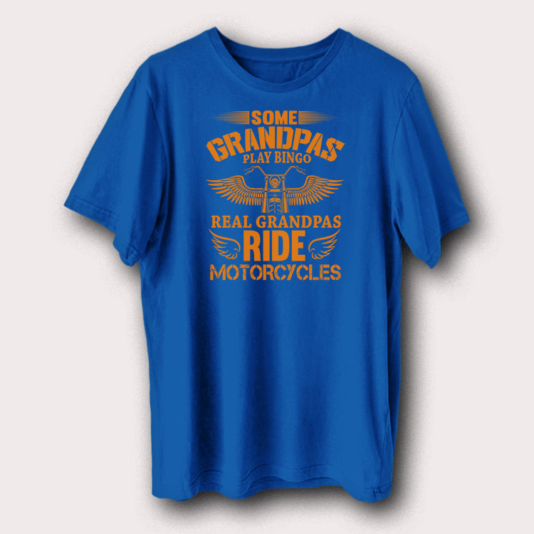 Real Grandpas Ride Motorcycles Motorbike Biker Men's T-Shirt