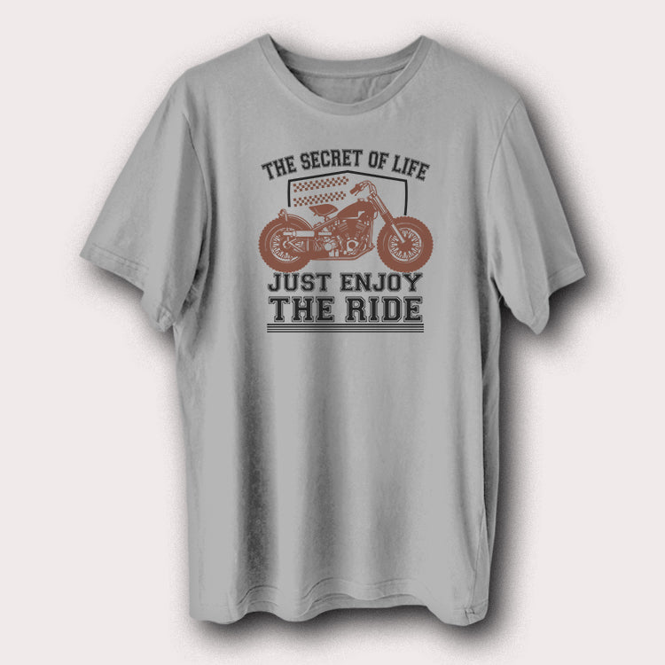The Secret Of Life Just Enjoy The Ride Motorcycle Biker Men's T-Shirt
