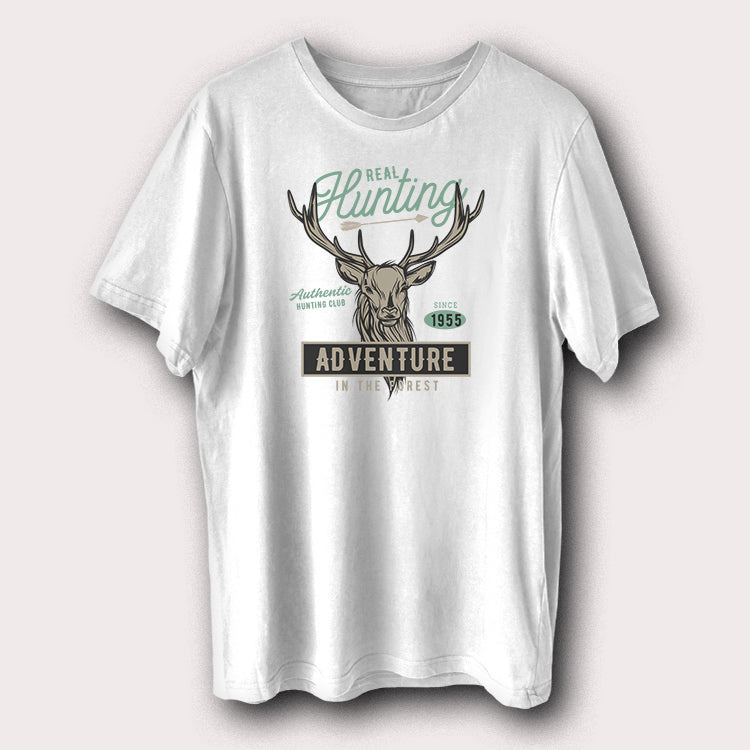 Real Hunting Adventure Since 1955 Hunting Hunters Men's T-Shirt
