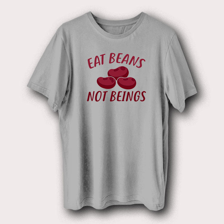 Eat Beans Not Beings Funny Vegan Vegetarian Men's T-Shirt