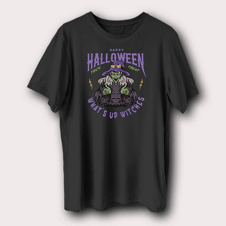 Happy Halloween What’s Up Witches Scary Ghost Halloween Men's T-Shirt