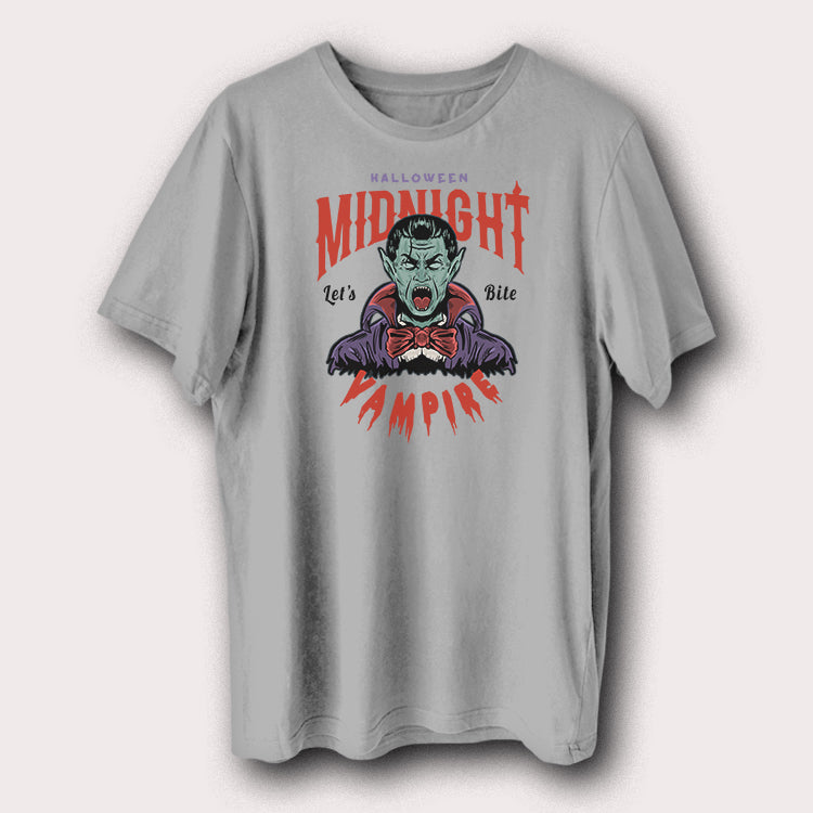Halloween Midnight Vampire Let’s Bite Scary Halloween Men's T-Shirt