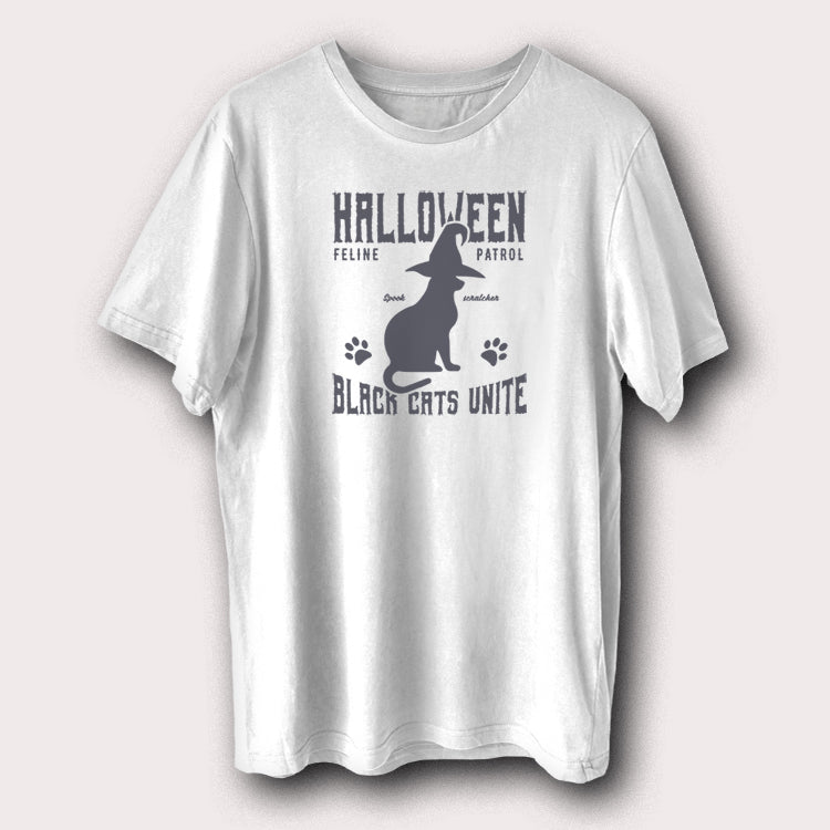 Halloween Black Cats Unite Funny Halloween Men's T-Shirt