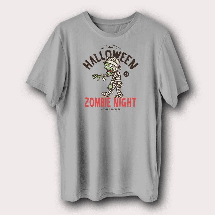 Halloween Zombie Night No One Is Safe Scary Halloween Men's T-Shirt