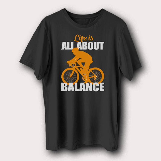 Life Is All About Balance Bicycle Cycling Men's T-Shirt