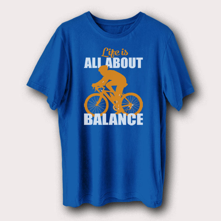 Life Is All About Balance Bicycle Cycling Men's T-Shirt