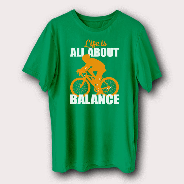 Life Is All About Balance Bicycle Cycling Men's T-Shirt