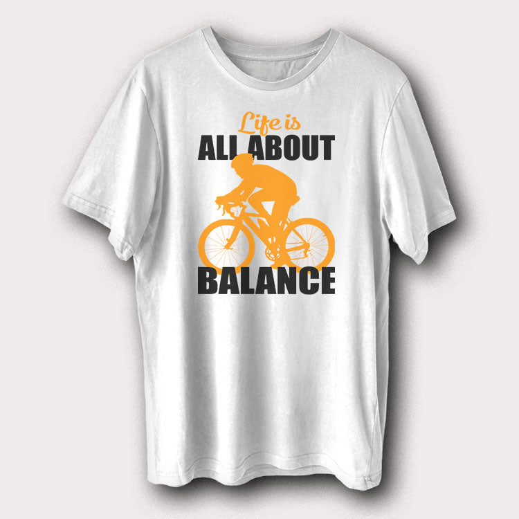 Life Is All About Balance Bicycle Cycling Men's T-Shirt