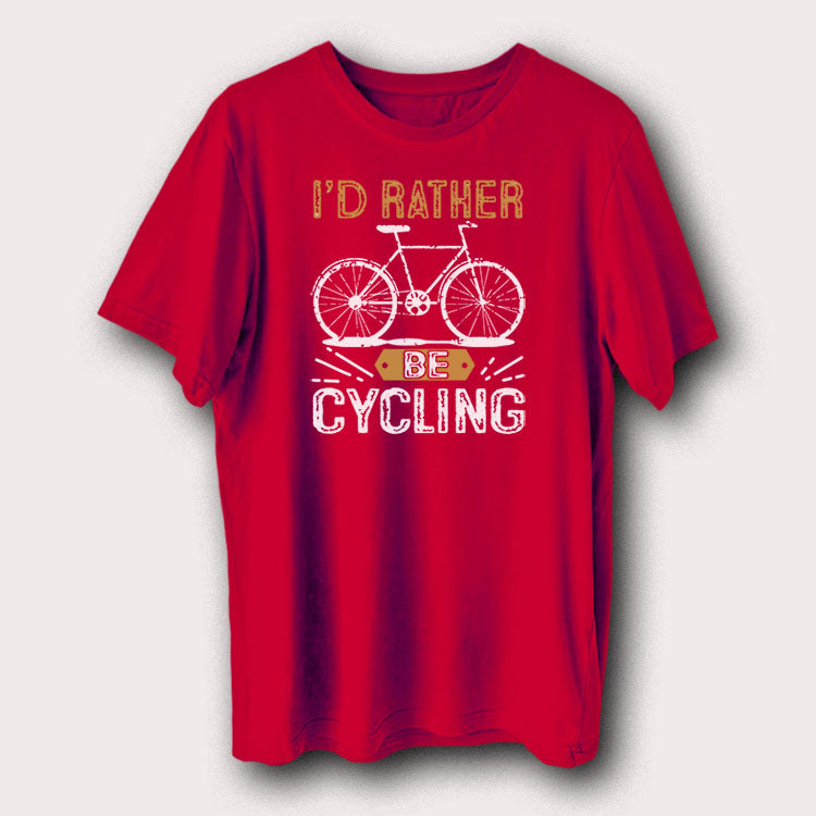 I'd Rather Be Cycling Bicycle Men's T-Shirt