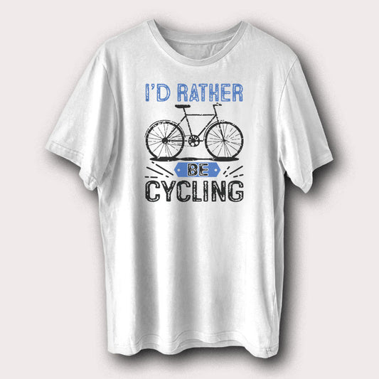 I'd Rather Be Cycling Bicycle Men's T-Shirt