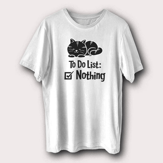 To Do List: Nothing Lazy Cat Pet Animal Men's T-Shirt
