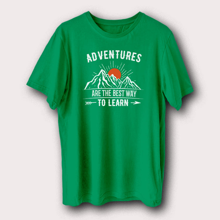 Adventure Are The Best Way To Learn Camping Outdoor Travel Men's T-Shirt
