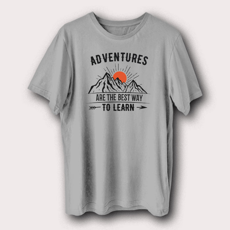 Adventure Are The Best Way To Learn Camping Outdoor Travel Men's T-Shirt