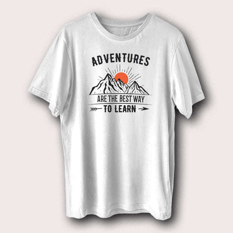 Adventure Are The Best Way To Learn Camping Outdoor Travel Men's T-Shirt