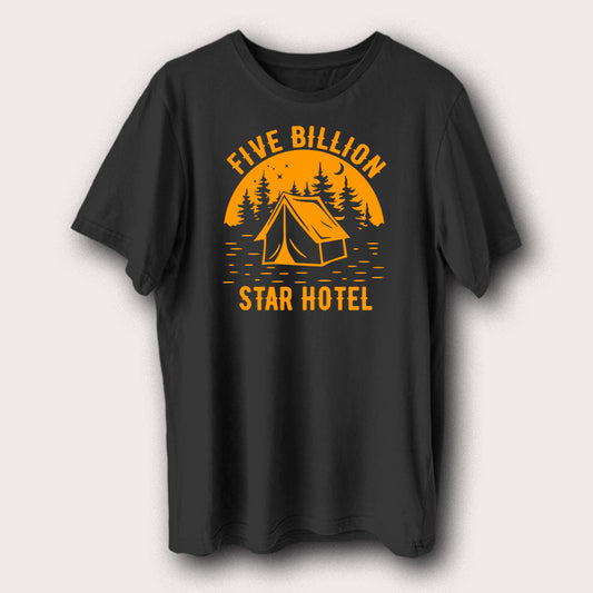 Five Billion Star Hotel Camping Outdoor Travel Men's T-Shirt