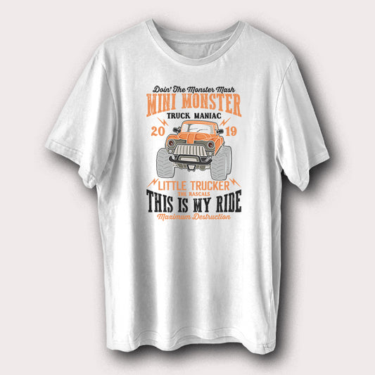 Mini Monster Truck Maniac 2019 This Is My Ride Men's T-Shirt